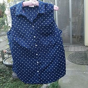 St. John's Bay L Sleeveless Cotton Top